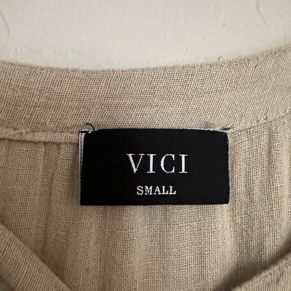 Vici Tiered Midi Women’s Dress Cotton Size Small Boho - Picture 5 of 5